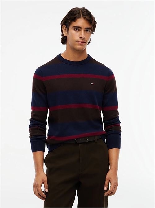 pima org ctn cashmere crew neck TOMMY HILFIGER | MW0MW280460A8